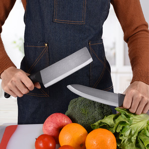 Cuchillo de cerámica para frutas, cuchillo de cocina, cuchillo doméstico para cortar carne, cuchillo de cocina negro con hoja dentada, cuchillo de cerámica para filetear pescado - Product Image 1