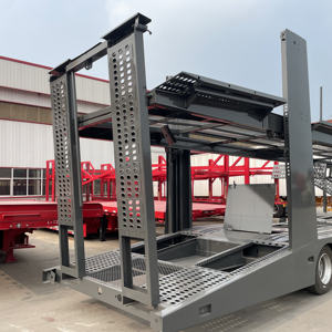 Semi-remorque porte-voitures robuste à 3 essieux et 8 unités, avec train d'atterrissage, prix attractif, fabricant - Product Image 5