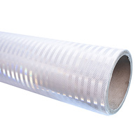 Chine lumière claire vinyle PET plastique rétro autocollant réfléchissant feuille de matériau de Film de feuille de réflecteur pour panneau routier