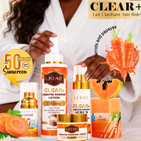 Ensemble de soins de la peau éclaircissant et blanchissant, crème solaire anti-taches et anti-acné, nourrissant en profondeur, à base d'arbutine biologique, OEM ODM