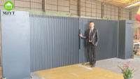 Portail battant 3D en alliage d'aluminium thermolaqué à double battant pour entrée principale de villa