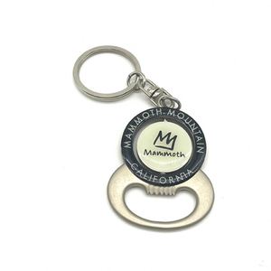 Llaveros de acero inoxidable QM con abridor de botellas giratorio, monedas para carritos, fotos y logotipos personalizados, impresos con letterpress, diseño personalizable - Product Image 6