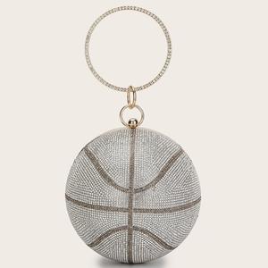 Mini sac <span class=keywords><strong>à</strong></span> main de luxe en diamant brillant pour le basket-ball sac <span class=keywords><strong>à</strong></span> bandoulière de style féminin avec strass sac <span class=keywords><strong>à</strong></span> main de soirée OEM & ODM usine - Product Image 2