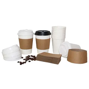 8 온스 9 온스 10 온스 12 온스 맞춤형 일회용 커피 화이트 음료 종이컵 단일 벽 일회용 종이 커피 컵