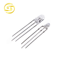 Lampe LED 3 mm 3 broches bicolore rouge/vert émeraude, rouge/bleu, rouge/jaune, bleu/vert, diode LED à cathode commune/anode commune