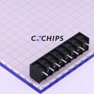 DBT50B-9.5-8P-BK-P Barrier Terminal Block Through hole Component (THT),P=9.5mm Connector Three Sides 9.5mm 1x8P Edge Pin - Product Image 2