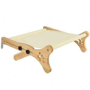 Lit pour chat mural en bois Spot-on Wholesale, lit suspendu pour chat à fixer sur la fenêtre, hamac pour chats - Product Image 6