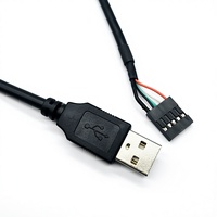 Cable USB Hembra a Macho a Conector Dupont de 5 Pines y 2.54 mm