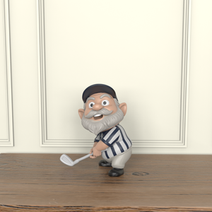 Statuetta Personalizzata di Golfista in Resina di Lusso Dipinta a Mano con Alta Fedeltà Realistica per Decorazione Scrivania e Collezionismo - Product Image 4