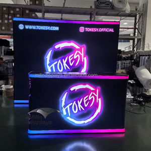 Display iklan lampu LED Backdrop produk stan pameran portabel Display Pencahayaan promosi konter - Product Image 1