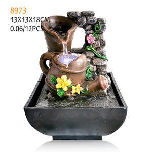Fuente <span class=keywords><strong>de</strong></span> <span class=keywords><strong>Agua</strong></span> Pequeña <span class=keywords><strong>de</strong></span> Poliresina para Decoración <span class=keywords><strong>de</strong></span> Interiores - Product Image 5