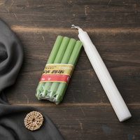 Bougie religieuse en gros, bougie en bâton colorée, bougies à combustion longue durée, bougies en cire de paraffine