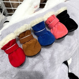 4 Paia di Stivaletti Caldi per la Neve, Copriscarpe Antiscivolo Regolabili per Cani e Gatti, Ideali per le Giornate Invernali - Product Image 5