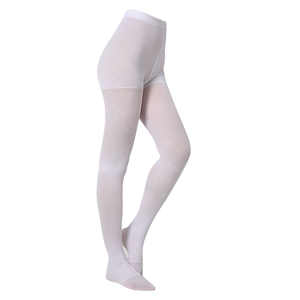 Girls Women Compression Stockings Pantyhose <strong>Tights</strong> 23-32mmHg <strong>Beige</strong> White Black Spandex and Nylon Opaque Knitted - Product Image 3