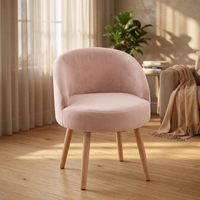 Fauteuil d'appoint moderne avec pieds en bois massif, siège individuel de détente pour salon, décoration intérieure, fauteuil confortable, mobilier de salon