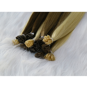 Tốt nhất đôi rút ra Ombre nổi bật Đàn Piano ý Keratin <span class=keywords><strong>Micro</strong></span> phẳng Lời Khuyên Trái phiếu 100 tinh khiết Remy Ấn Độ Trinh Nữ phần mở rộng tóc con người - Product Image 4
