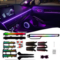 Pour Honda Civic Integra 2022-2025, éclairage d'ambiance |   Kit de rétrofit 33 LED style ruban avec bouton spécial Phantom et contrôle par application