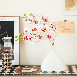 Orchidée artificielle en soie Haiyi Phalaenopsis pour la décoration de la maison et des mariages - Product Image 2