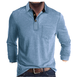 Men's Casual Autumn T-Shirt with Blank Design - Product Image 1
