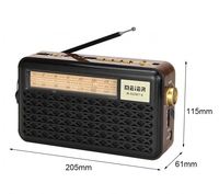 Radio AM FM SW solaire sans fil USB TF avec lumière LED Meier M-522BT-S, prix d'usine