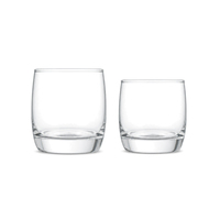 Verre à whisky de luxe avec base lestée, verre à scotch, verre à whisky old fashioned en verre blanc de haute qualité pour bar à domicile et cadeau, 300 ml