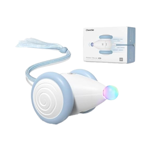 Per il giocattolo interattivo del gatto blu ricaricabile per animali domestici forniture di movimento automatico della coda del topo malvagio del gattino per annoiato - Product Image 1