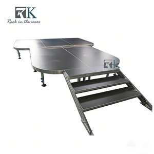 Adjustable Legs 1/2 Circle <b>Platform</b> Modular Aluminum Stage for Exhibits - Product Image 1