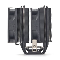 Pendingin CPU Udara Dual Tower 6 Heat Pipe ARGB Hitam (V2) 120mm dengan Bantalan Hidrolik untuk LGA 1150 1151 1155 1200 1700 1851