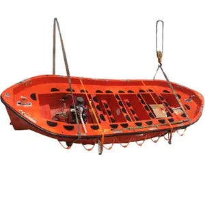 Buka Lifeboat Fiberglass Lifeboat untuk Inland River Working Boat