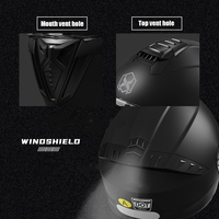 Casque de moto à coque ABS, casque rabattable à double visière, casque de moto de course sécurisé