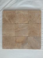 Mosaïque en céramique marbrée jaune doré mat, design moderne pour murs intérieurs, hôtels, piscines, avec motifs graphiques