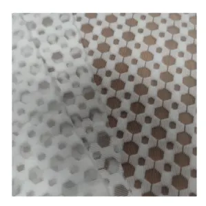 Malla Jacquard de alta calidad tejida hexagonal 3D capa de aire malla sándwich ropa silla tela de malla - Product Image 1