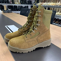 Bottes de désert en daim personnalisées, pointures 39-46, chaussures de sport, vert camouflage coyote, bottes de randonnée dans le désert