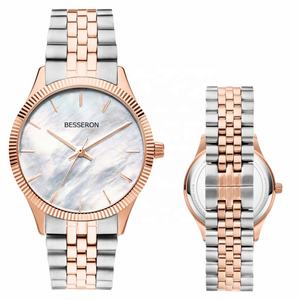 Montre pour femme de haute qualité, élégante, luxueuse, en acier inoxydable, cuir, quartz, résistante à l'eau, pour G274 - Product Image 5