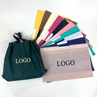Schattige fruitprint plastic boodschappentas met aangepaste logo kleding cadeauverpakkingstassen met trekkoordhandvatten
