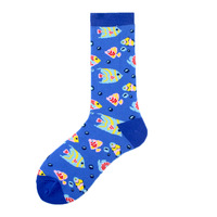 Herfst Winter Dieren Fruit Groenten Tube Grappige Kleurrijke Patten Mannen Vrouwen Leuk Merk Katoen Mode Unisex Sokken