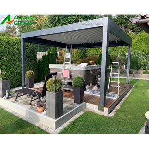2023 résistant au soleil, pergola extérieure en aluminium à assembler facilement, pergola motorisée <span class=keywords><strong>pour</strong></span> toit <span class=keywords><strong>de</strong></span> patio ouvert et fermé - Product Image 2