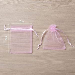 Logistics Guaranteed Drawstring Organza Gift Bags Bulk Jewelry Pouches Sheer Mesh <b>Wrap</b> for Party Christmas Wedding Favor RTS - Product Image 3