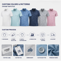 Polo de golf en piqué de coton pour homme avec logo personnalisé, manches courtes, bordure contrastée, col côtelé, polo brodé pour club de golf
