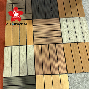 UV-estabilizado WPC exterior quadrado madeira-plástico <span class=keywords><strong>Decking</strong></span> antiderrapante impermeável anti-corrosão jardim de duas cores ecológico - Product Image 6