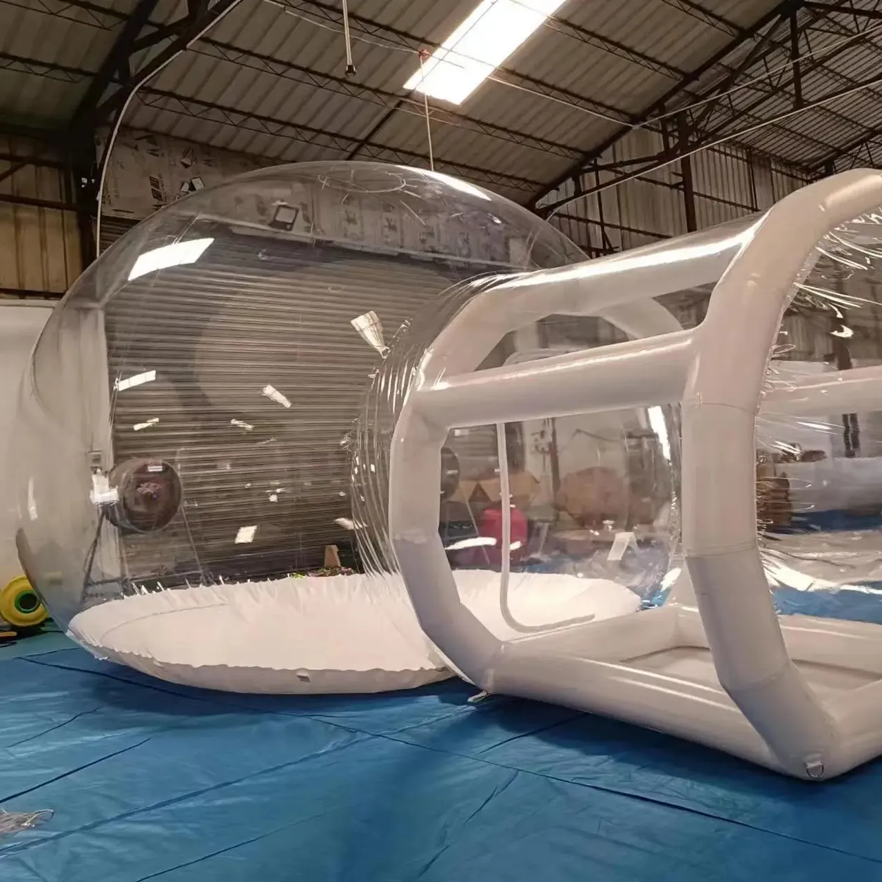 Inflatable funny plastic snow globe Igloo Resort Hotel Clear PVC Outdoor Transparent Balloon Dome bouncy Bubble House