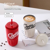 Taza de Café Aislada de Acero Inoxidable 316 con Correa Anticaídas, Portátil y Gruesa, Ideal para el Automóvil, la Oficina y los Desplazamientos