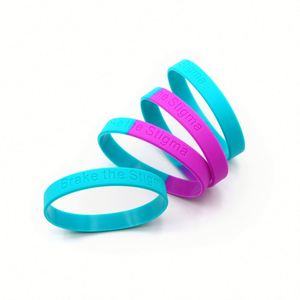 Pulseras de Silicona Personalizadas con Logotipo Grabado, Pulseras de Goma para Fiestas, Pulseras Deportivas - Product Image 5