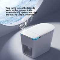 WC intelligent monobloc avec bidet, siège chauffant, télécommande, montage au sol, articles sanitaires pour hôtel, vente flash