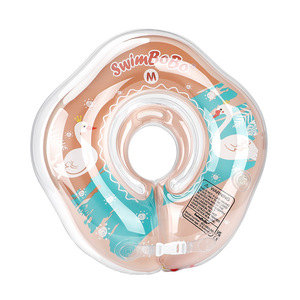 Bouée de natation pour bébé SwimBoBo, anneau gonflable rose en forme de cygne pour enfant, utilisation en piscine - Product Image 3