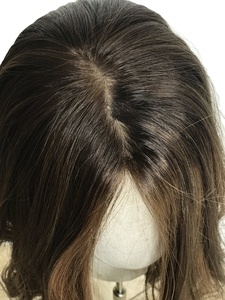 100% işlenmemiş avrupa remy kadın peruk topper ipek taban saç topper kadınlar saç Topper - Product Image 2