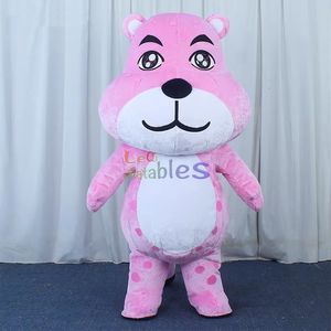 Disfraz Inflable de Pantera Rosa de 2 m/6.6 pies de Altura, Disfraz de Mascota de Animal de Dibujos Animados para Bodas - Product Image 4