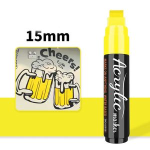 Marqueurs acryliques Jumbo, pointe large de 15 mm, marqueurs de peinture haute capacité pour graffitis muraux, affiches et enseignes POP, couleurs mélangables - Product Image 3