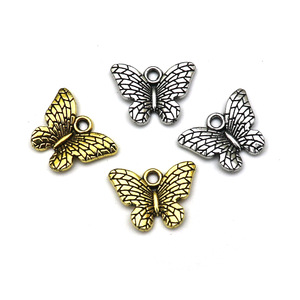 Breloques papillon colorées en alliage de zinc, pendentifs pour bijoux DIY, boucles d'oreilles, colliers, porte-clés de téléphone, accessoires de mode unisexes - Product Image 4
