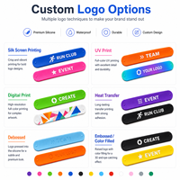 Bracelet claquant en silicone personnalisé avec logo, coloré et amusant, idéal pour les fêtes, les récompenses scolaires pour enfants et les cadeaux promotionnels.